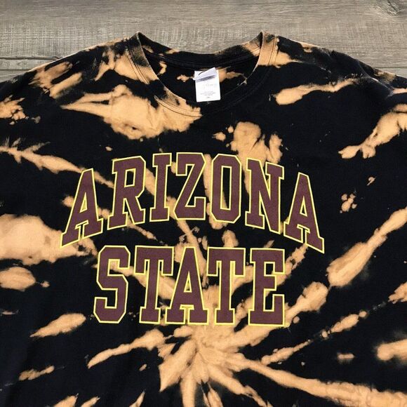 New Agenda by Perrin T-Shirt Size 2XL Arizona State Black Tie Dye - Picture 5 of 11